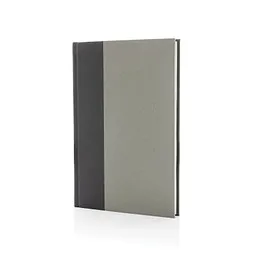 XD Collection XD Collection Words zertifiziertes RPET & Kraft Notizbuch A5, Grau, – Produktbild 1 von 1