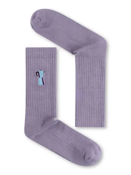 GreenBomb GreenBomb Mocca Tennis Socks aus Bio-Baumwoll Mix / Fair & Vegan, Lila (lilac), – Produktbild 2 von 2