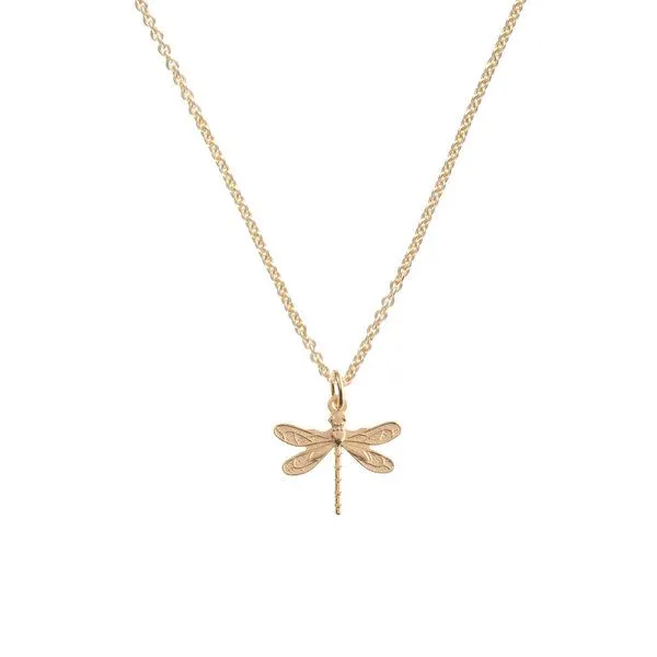 BELLYBIRD Jewellery BELLYBIRD Jewellery Halskette - KLEINE LIBELLE - zarter Anhänger, 925 Silber vergoldet, Silver, – Produktbild 1 von 3