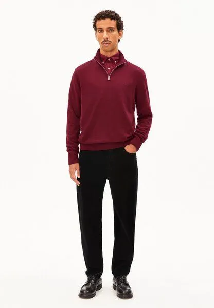 ARMEDANGELS ARMEDANGELS FAABES Herren Pullover aus Bio-Baumwolle, Velvet red, – Produktbild 5 von 5