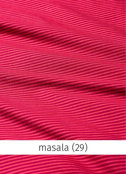 Heidekönigin Heidekönigin 3/4-Arm Shirt Ringel, Masala rot, – Produktbild 2 von 3