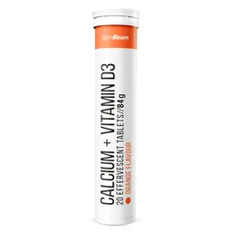 GymBeam GymBeam Calcium + Vitamin D3 Brausetabletten 20 Tabletten Orange – Produktbild 1 von 1