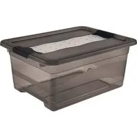 Keeeper keeeper Kristallbox "Cornelia" 39,5 x 29,5 x 17,5 cm, 12 l, crystal grey transparent – Produktbild 1 von 1