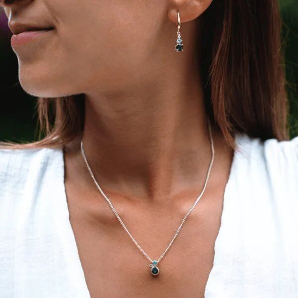 Spirit of Island Spirit of Island Damen Kette mit Anhänger | Blue Lagoon, Silber, – Produktbild 3 von 4