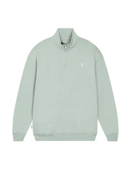 FUXBAU FUXBAU Männer fux Half Zip Sweater, Mint, – Produktbild 3 von 4