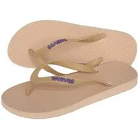 Waves WAVES Flip Flops - Zehentrenner 100 % Naturkautschuk, Beige, – Produktbild 1 von 1