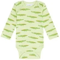 Sense Organics sense-organics Baby Body Langarm *Kroko grün* Gots & Fairtrade I Sense Organics – Produktbild 1 von 1