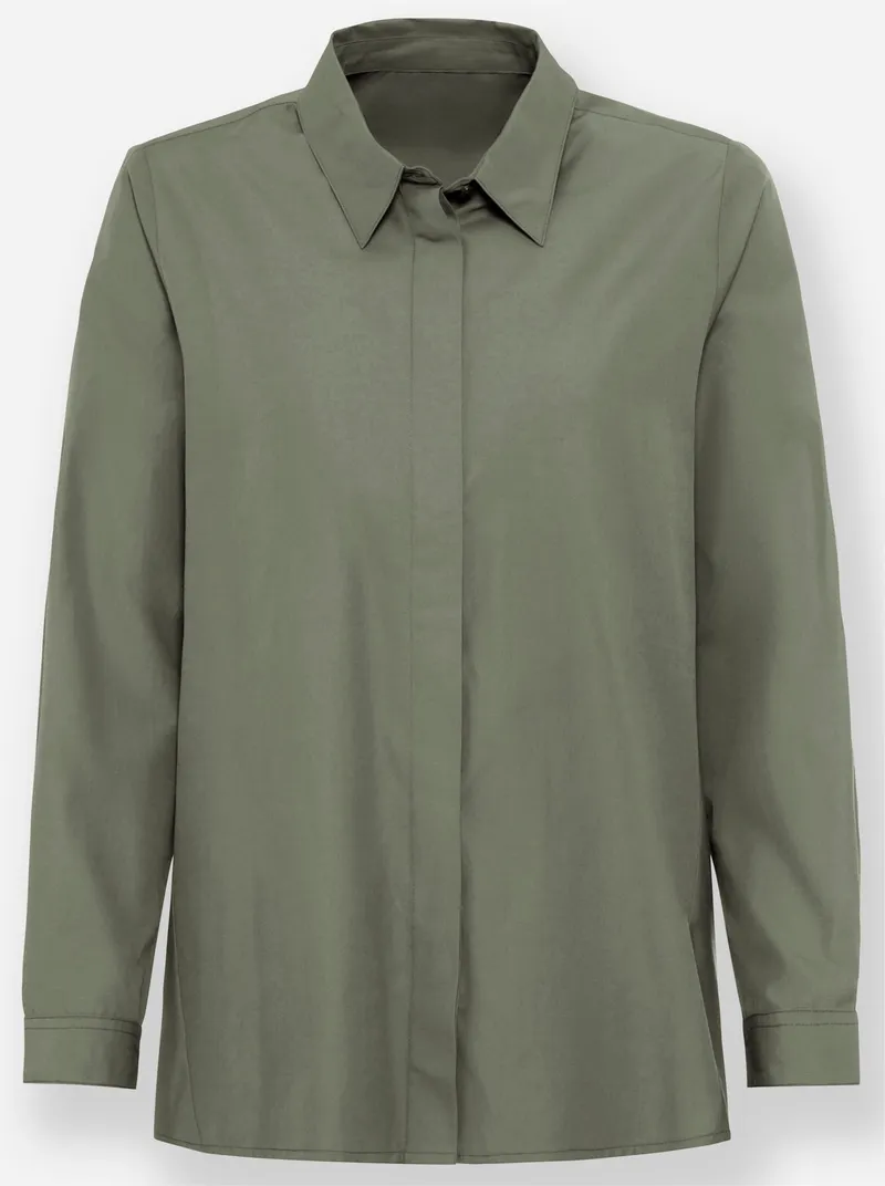 heine Longbluse khaki, Khaki, – Produktbild 1 von 2