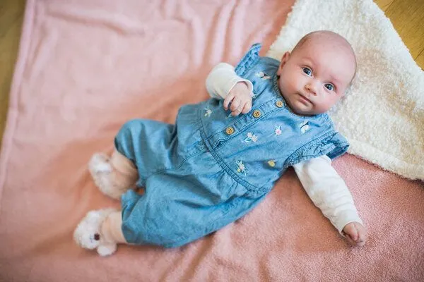 Efie Efie Babydecke weiß/rosa (KbA) – Produktbild 4 von 4