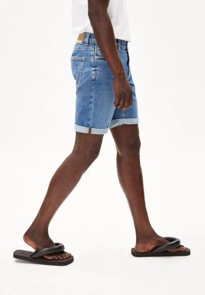 ARMEDANGELS ARMEDANGELS NAAILO HEMP - Herren Jeans Shorts aus Bio-Baumwoll-Hanf Mix, Blue, – Produktbild 4 von 4