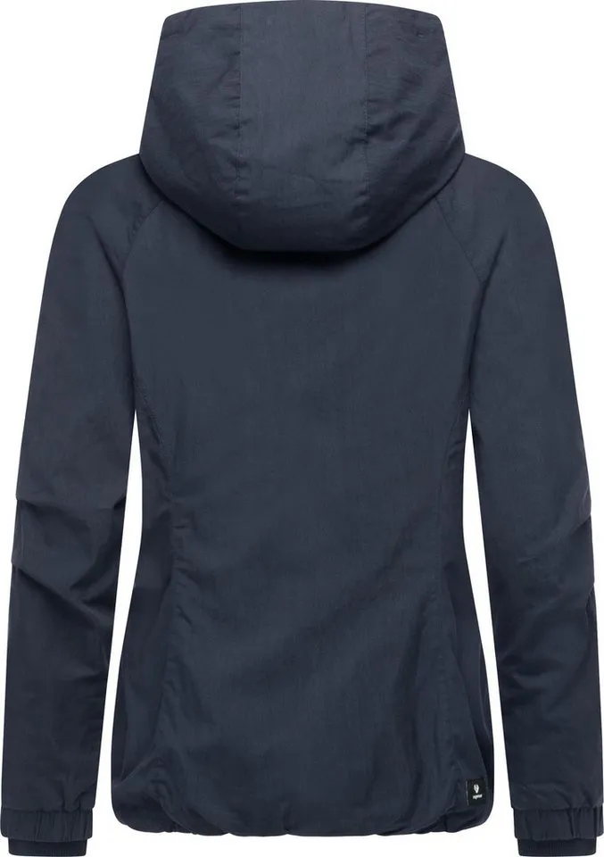 ragwear ragwear Outdoorjacke Dizzie A YOUMODO Leichte Übergangsjacke mit großer Kapuze, Blau, – Produktbild 4 von 5