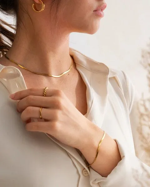 Woodcessories Woodcessories Goldarmband Audre mit 18 Karat Vergoldung, Gold, – Produktbild 3 von 3