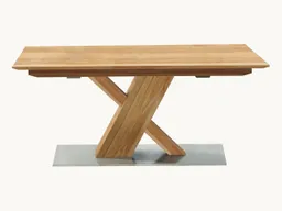 allnatura Tisch "Revera" | silbergrau | ohne Auszug | 90x160 cm | Wildeiche – Produktbild 1 von 1