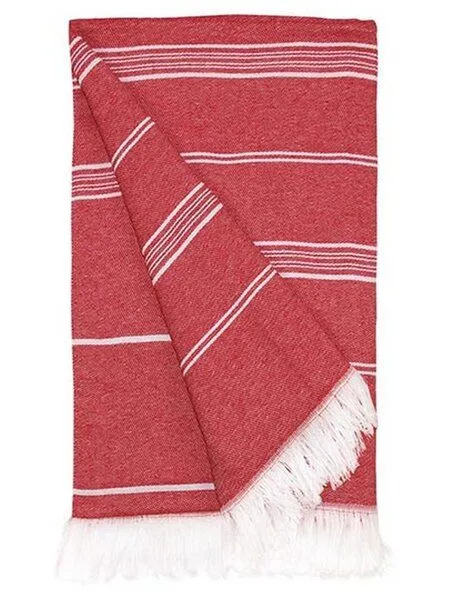 The One Towelling® The One Towelling® Hamamtuch 100 x 180 cm Recycled, Rot, – Produktbild 1 von 2