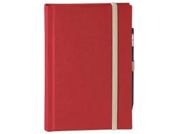 Memo memo Skizzenbuch Leinen A5, (B 130 X H 202 mm) rot, 176 Seiten, Zeichenband, blanko – Produktbild 1 von 1