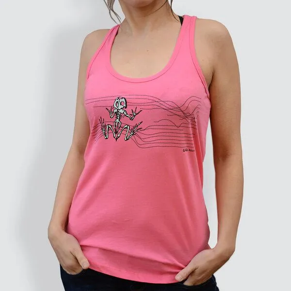 little kiwi little kiwi Damen Tank Top, "Frosch", Rosa - camelia pink, – Produktbild 1 von 2