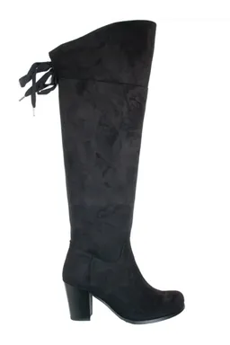 Will's Vegan Store Will's Vegan Store Damen vegan Stiefel Over The Knee Schwarz – Produktbild 1 von 1