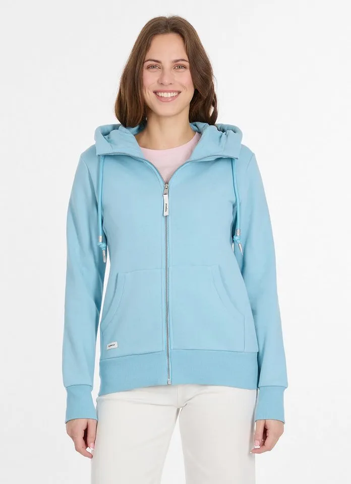 ragwear ragwear Kapuzensweatjacke Damen Neskia Zip, Blau, – Produktbild 1 von 1