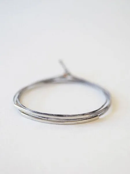 pikfine pikfine Tube Armband “Tingval” silber, Helles steingrau, – Produktbild 1 von 4