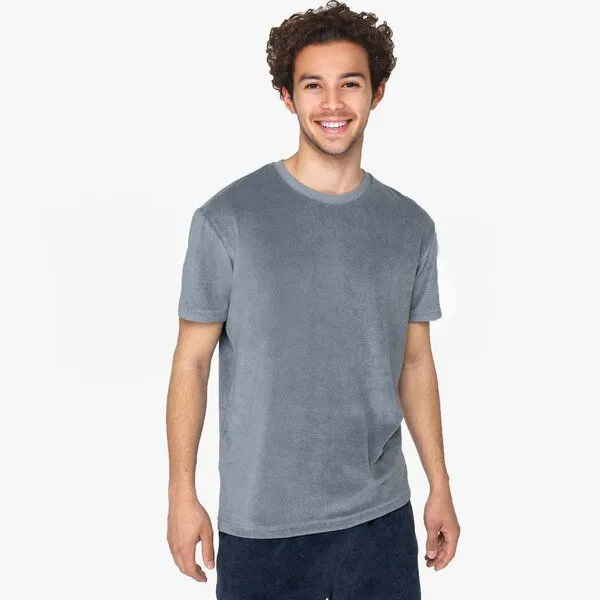YTWOO YTWOO Herren Frottee T-Shirt - Made in Portugal, Mineral grey, – Produktbild 1 von 3