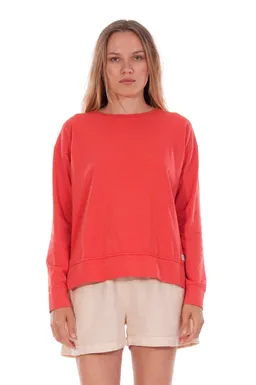 RAVENS VIEW IBIZA RAVENS VIEW IBIZA Damen vegan Sweatshirt Mia Candy Red – Produktbild 1 von 1