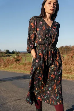 WiDDA Widda Damen vegan Kleid Onny African Print Multicolor – Produktbild 1 von 1
