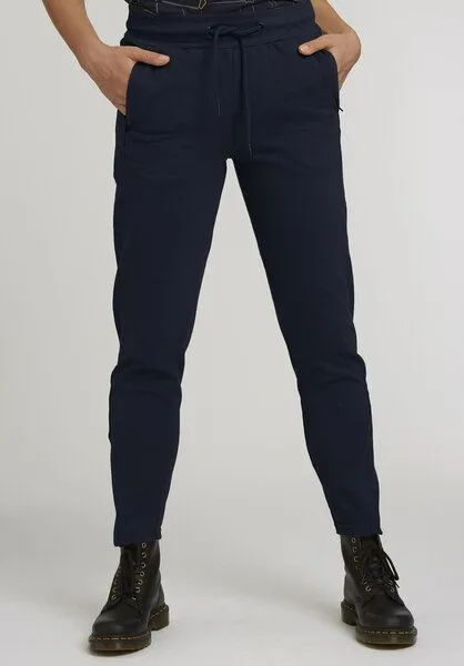 THOKKTHOKK ThokkThokk Damen Jogginghose mit Zipper TT1046 aus Bio-Baumwolle, Dark navy (blau), – Produktbild 1 von 4