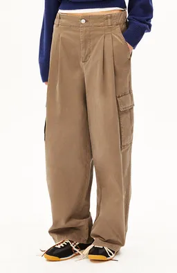 ARMEDANGELS ARMEDANGELS Damen vegan Cargo-Hose Gebürstet Amberwood Braun – Produktbild 1 von 1