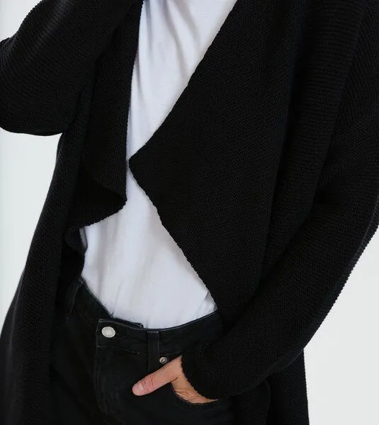 Gary Mash GARY MASH Cardigan Calgary aus Biobaumwolle, Schwarz, – Produktbild 4 von 4