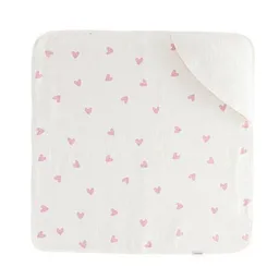 Bebekevi Bebekevi Baby Kapuzenbadetuch 75 × 75 cm aus Musselin & Frottee | Weiche Musselin-Innenseite | inkl. Waschhandschuh | Gemustert – Produktbild 1 von 1