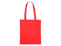 Memo Baumwoll-Tragetaschen,rot 38x42 cm mit zwei langen Henkeln – Produktbild 1 von 1