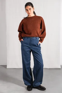 Jyoti - Fair Works Jyoti - Fair Works Damen vegan Hose Suhrutam Denim Blau – Produktbild 1 von 1