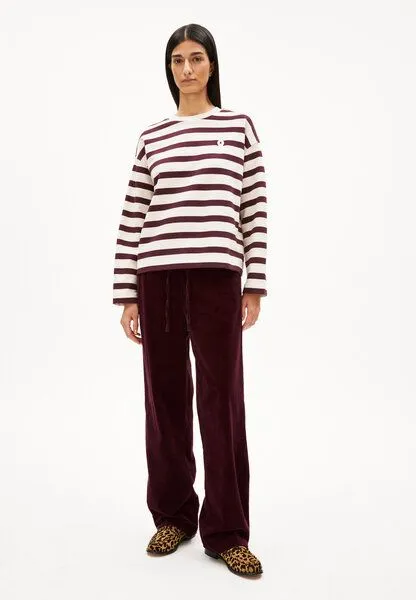 ARMEDANGELS ARMEDANGELS JAIMILAA CORDUROY Damen Webhose aus Bio-Baumwoll Mix, Dark cranberry, – Produktbild 3 von 3