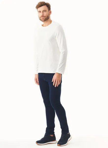 ORGANICATION ORGANICATION Langarmshirt aus Bio-Baumwolle, Weiß(off white), – Produktbild 2 von 3