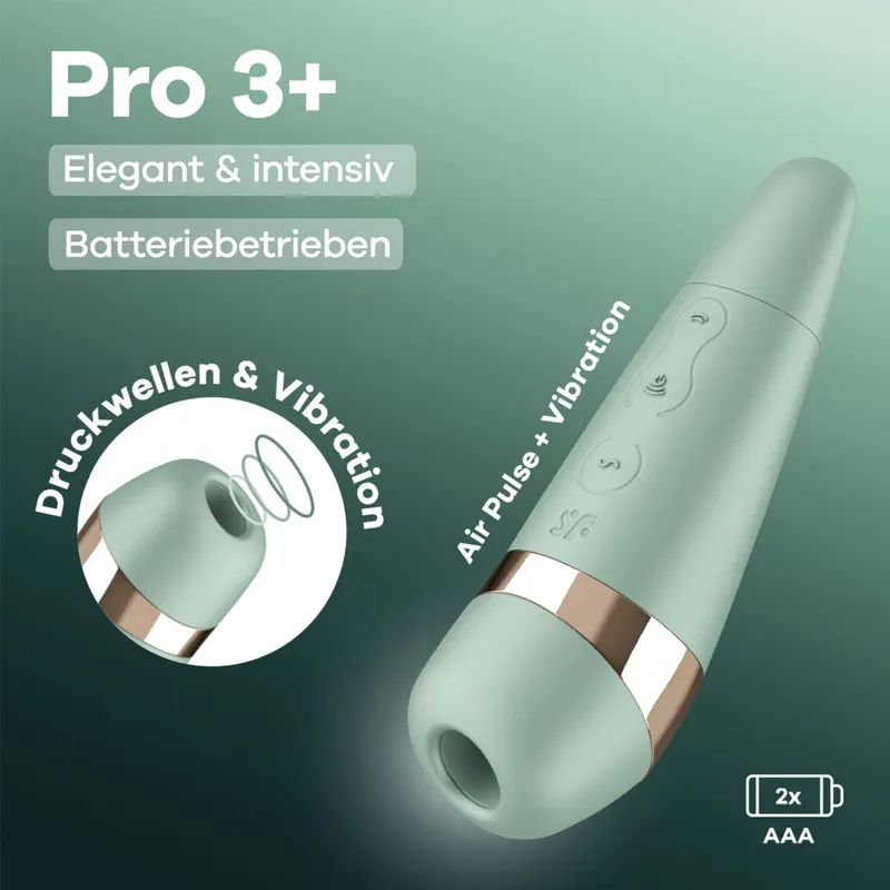 Satisfyer Satisfyer Pro 3+, 14,4 cm, Mint, – Produktbild 1 von 1