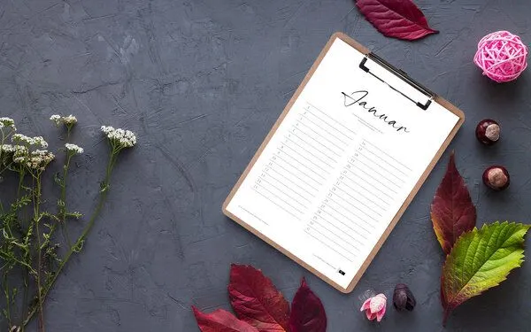 Portia by Callidus Designs Portia by Callidus Designs 12 Monatskalender mit / ohne Klemmbrett in DIN A4 als immerwährender Kalender – Produktbild 3 von 3