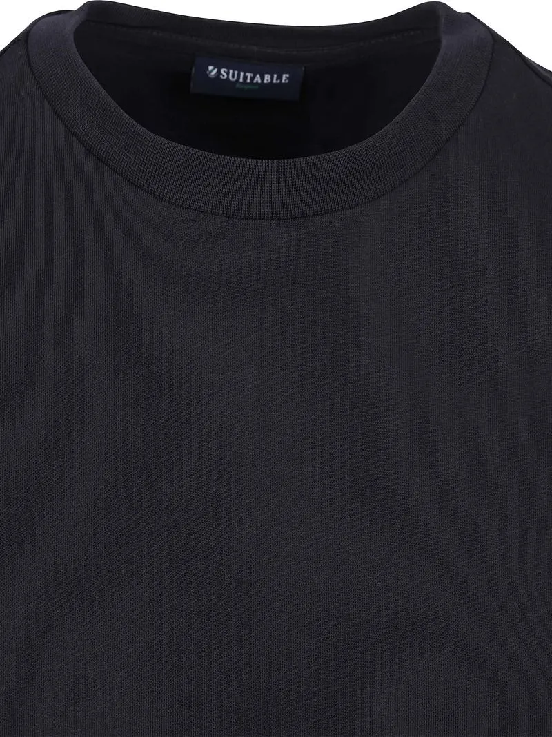 Suitable Suitable Respect T-shirt Tim Dunkelblau - Größe S, Dunkelblau, – Produktbild 4 von 5