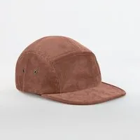 Beechfield Beechfield Bio-Baumwolle Flat-Cap mit Metallverschluss Cord Kord EarthAware® Camping Cap, Rot (redwood), – Produktbild 1 von 1