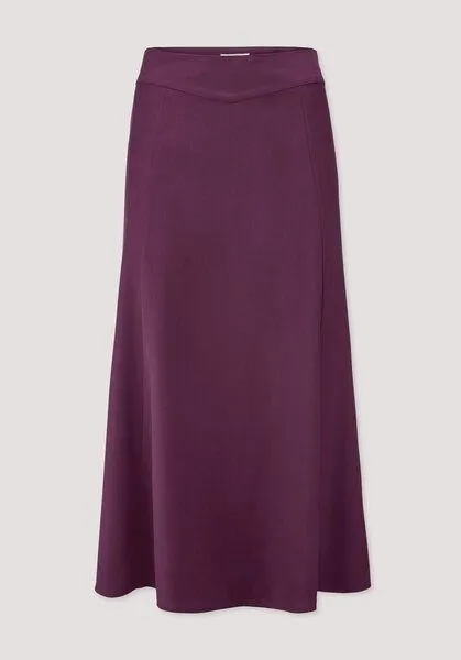 hessnatur hessnatur Gewebe Rock Midi aus reiner TENCEL Lyocell, Fuchsia, – Produktbild 4 von 4
