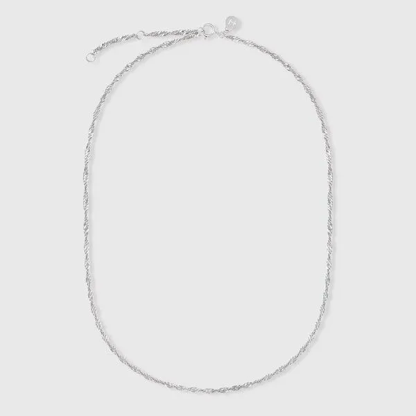 fejn jewelry fejn jewelry Kette 'twisted chain' - gedrehte Gliederkette, Silber, – Produktbild 1 von 2