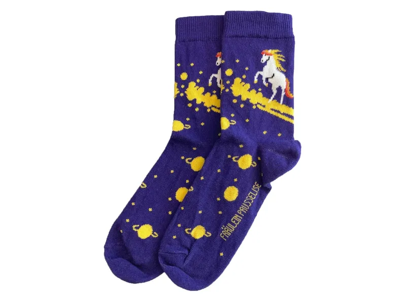 Fräulein Prusselise Kinder Socken Sternschnuppe Pferd Gr.27-30, Mehrfarbig, – Produktbild 1 von 2