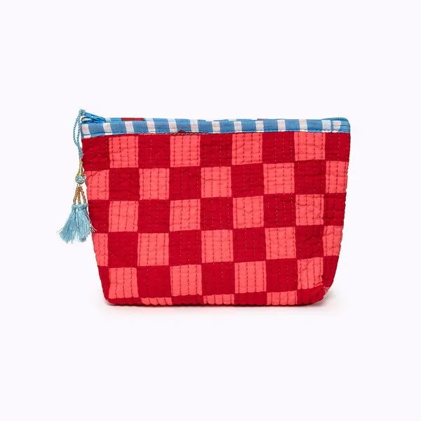KIKOONI KIKOONI Geldbörsen | kleine Taschen | Passtasche "Mini Traveler", Bold checks love, – Produktbild 1 von 4