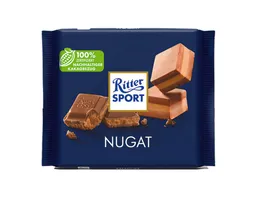 Ritter Sport Ritter Sport Schokolade, Ritter Sport Nugat Vollmilchschokolade mit Nugat Füllung 100g – Produktbild 1 von 1