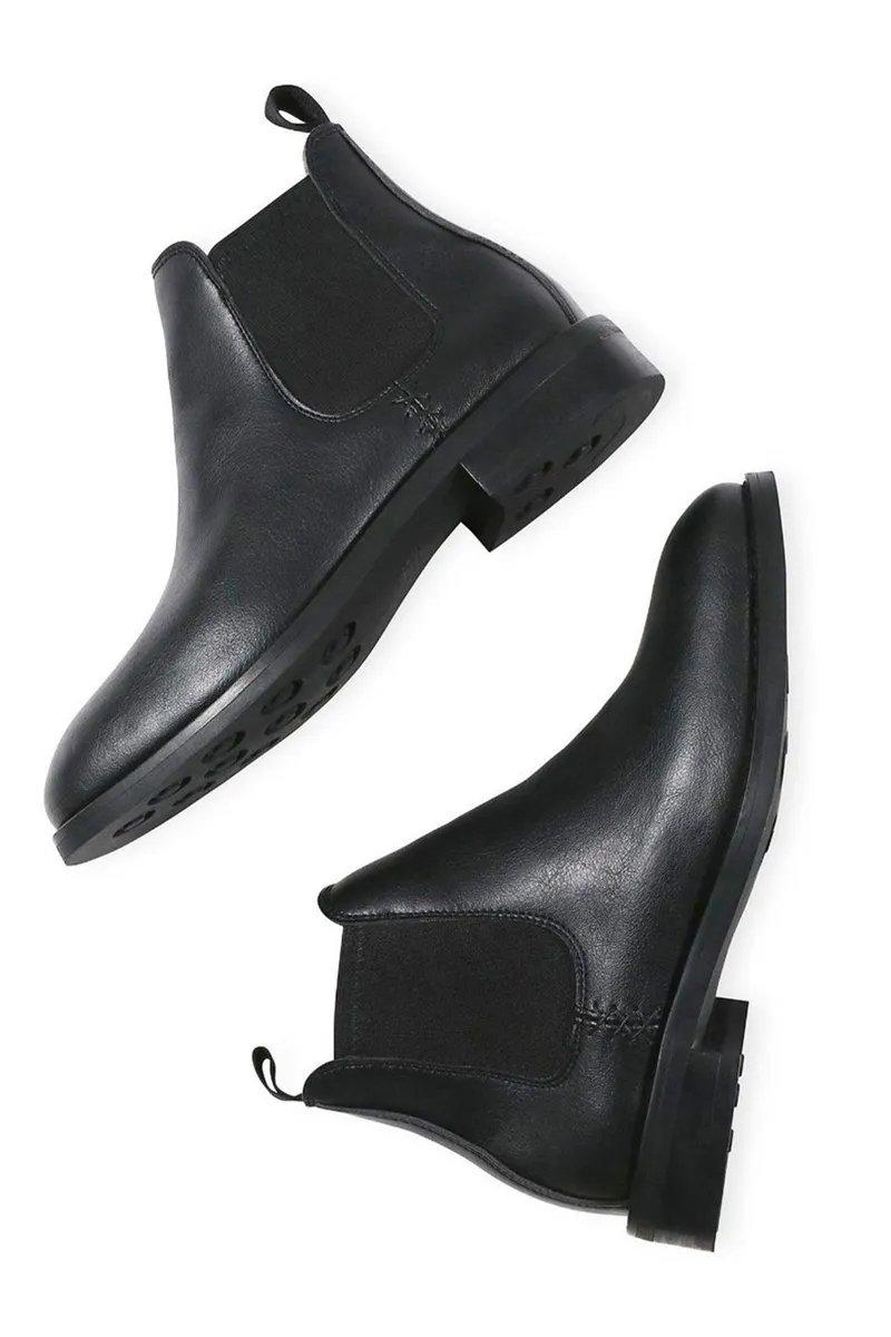 Will's Vegan Store Will's Vegan Store Herren vegan Chelsea-Boots Schwarz, Schwarz, – Produktbild 1 von 4