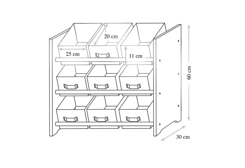 Kesper Kesper Regal Aufbewahrungsregal, Motiv: Dino, FSC – Produktbild 1 von 5