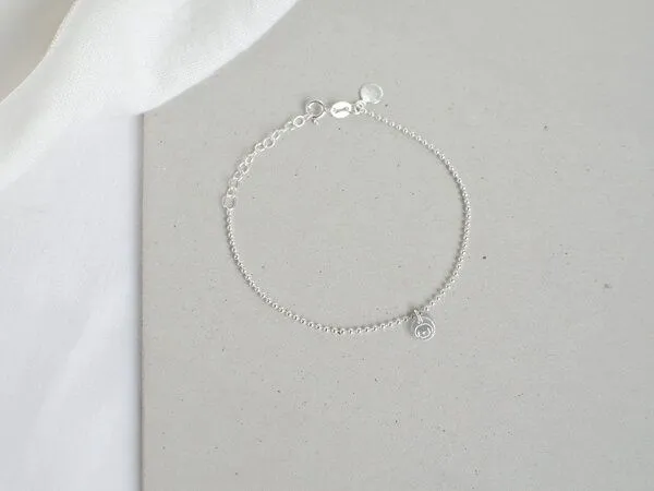renna deluxe renna deluxe Armband mit Hund Anhänger | Kugel Armband Sterling Silber Gold, Silber, – Produktbild 3 von 4