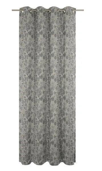 Nature by Adam Nature by Adam Vorhang aus 100% Bio-Baumwolle - Made in Germany - Flower Cuvée, Schwarz, – Produktbild 2 von 7