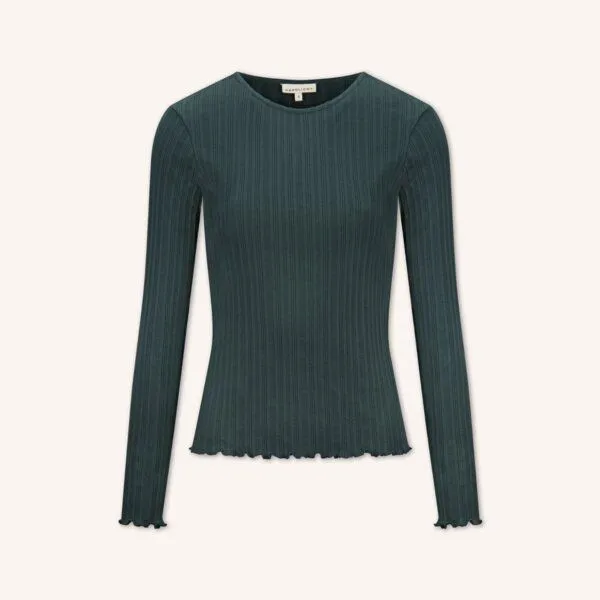 NORDLICHT NORDLICHT Langarmshirt Maja, Grün, – Produktbild 2 von 4