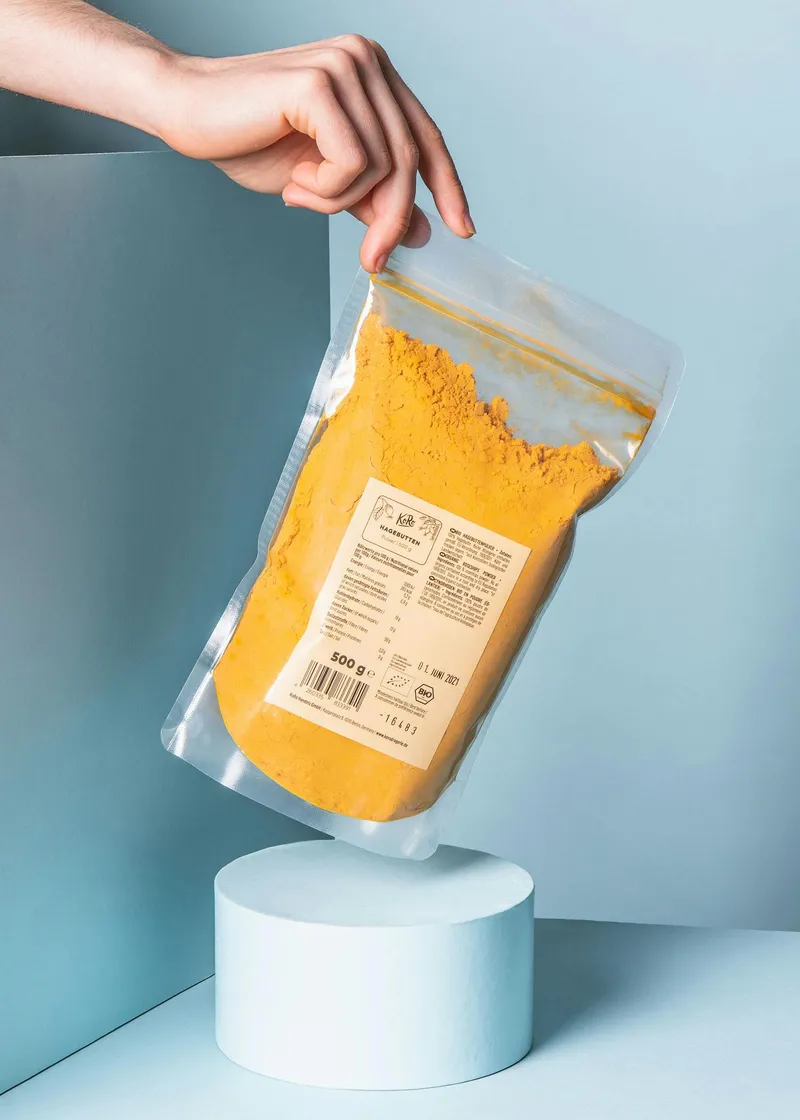 KoRo Bio Hagebutten Pulver 500 g – Produktbild 5 von 5