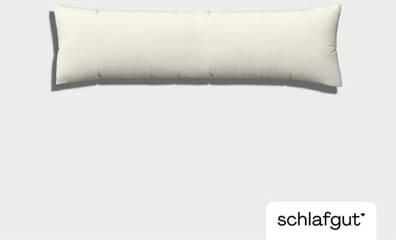 Schlafgut Schlafgut Seitenschläferkissenbezug Pure Seitenschläferkissen, (1 Stück), aus Bio-Baumwolle, Gelb, – Produktbild 3 von 5